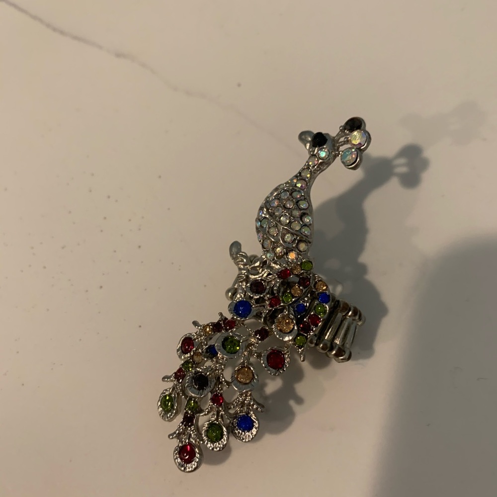 Crystal Peacock Ring - Picture 5 of 5